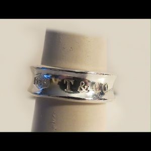 - Tiffany & Co. Sterling Silver 1837   Band Ring